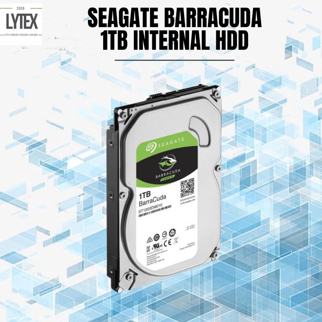 [READY STOCK] SEAGATE BARRACUDA PC 3.5" SATA 7200 RPM &amp; LAPTOP 2.5" SATA 5400 RPM 6GB/s 1TB