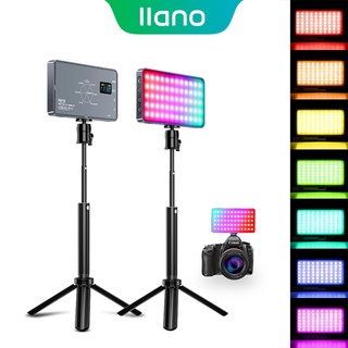 Llano โคมไฟ Led 60ดวง Rgb 3000k-6500k พร้อมขาตั้งกล้องสําหรับโทรศัพท์มือถือกล้อง