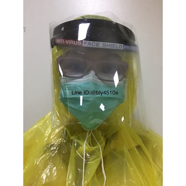 เฟสชิว เกรดโรงพยาบาลใช้ หน้ากากใสป้องกันละอองกันฝุ่น วัสดุคุณภาพดี Anti-Virus Face Shield Protective พร้อมส่ง