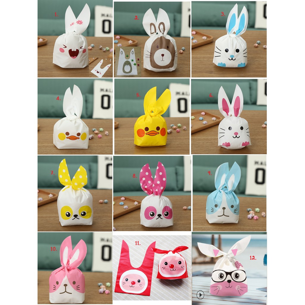 ถุงหูกระต่าย 13.5x22 cm. (ลายที่ 1-20)