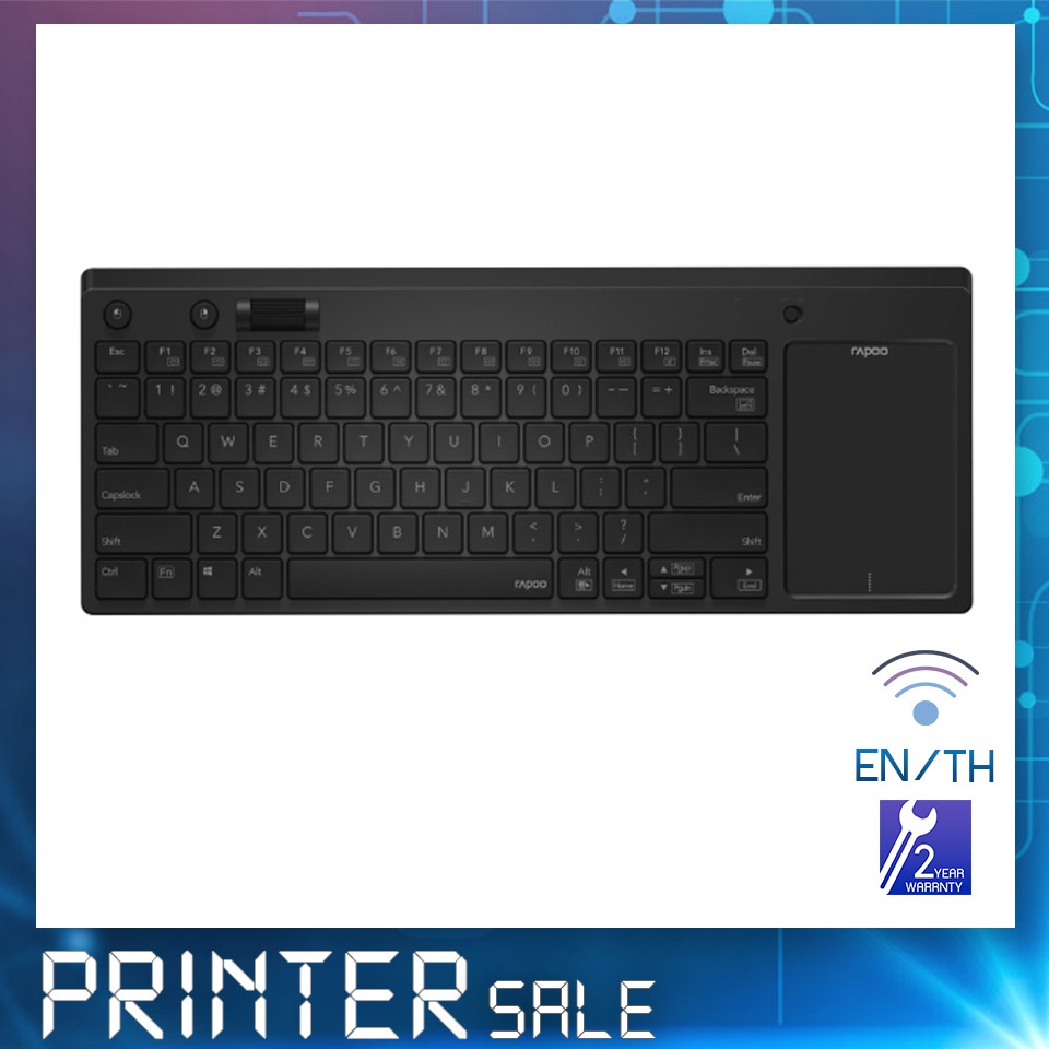 Rapoo K2800 Wireless Multi-Mode Touch Keyboard : ไทย / ENG (KB-2800-BK)