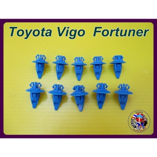 กิ๊บล็อคโป่งล้อ  สีฟ้า  - Toyota Vigo  Fortuner (10ชิ้น) Blue