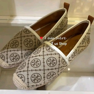 พรีฯTORY BURCH T MONOGRAM ESPADRILLE Us6.5/7 .