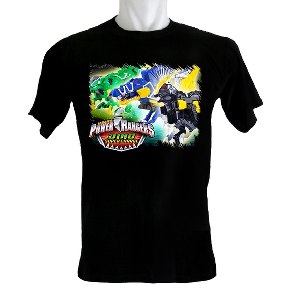 ราคาต่ำสุด!!เสื้อยืด พิมพ์ลาย Dino Supercharge Zords Power Rangers สําหรับผู้ชายS-3XL