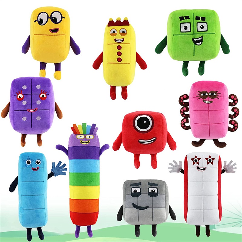 ตุ๊กตาตัวอักษร Lore Numberblocks ขนนิ่ม ขนาด 20 ซม. ของเล่นเสริมการเรียนรู้เด็ก ตกแต่งบ้าน ของขวัญ