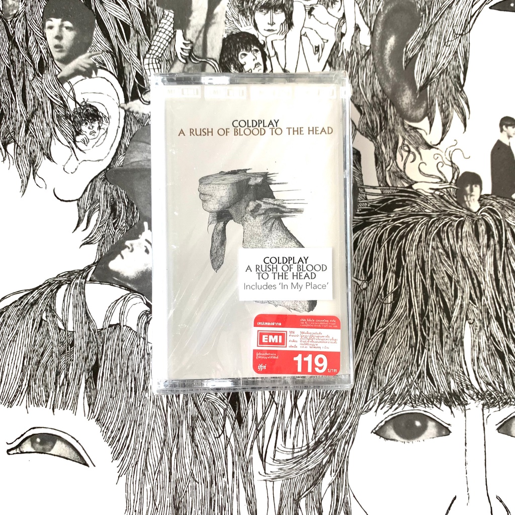 Tape Cassette เทปเพลง Coldplay – A Rush Of Blood To The Head (2002) Britpop มือหนึ่ง