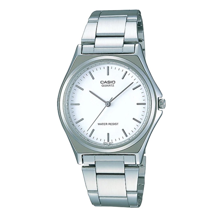 Casio Standard นาฬิกาข้อมือผู้ชาย สายสแตนเลส รุ่น MTP-1130A,MTP-1130A-7A,MTP-1130A-7ARDF ( CMG ) - สีเงิน