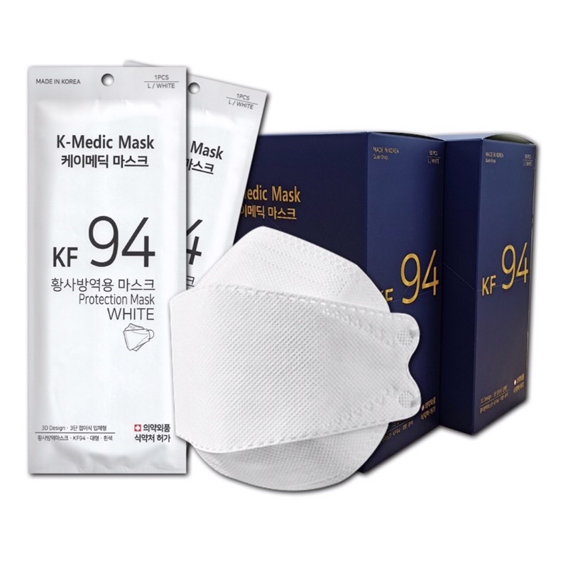 [พร้อมส่ง] Mask K Medic Korea  / KF94 mask เกาหลีแท้ 100% /  หน้ากากอนามัย KF94 ป้องกันฝุ่น PM2.5 และไวรัส