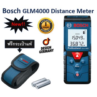 ประกัน 1ปีเต็ม ใหม่!! Bosch GLM 4000 เครื่องมือวัดระยะ 40 เมตร Bosch GLM 4000 Distance Meter ระยะใกลกว่า แม่นยำ ทนทาน