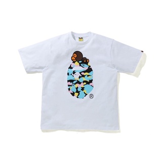 เสื้อ เสื้อยืด Bape NEW MULTI CAMO MULTI CAMO MILO ON APE RLX TEE ของใหม่ มือ1 ราคาถูกกว่าป้าย พร้อมส่งสามารถปร