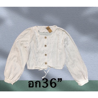 เสื้อชีฟองสีขาว เย็นสบาย เฉพาะไลฟ์สด