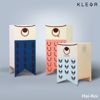 KlearObject Hai koi pencil box กล่องอะคริลิคใส่ปากกา กล่องใส่ดินสอ ที่ใส่เครื่องเขียนตั้งโต๊ะ รูปแบบปลาคราฟ อะคริลิค