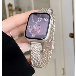 สายนาฬิกาข้อมือ สเตนเลส สําหรับ Apple Watch 7 SE 6 5 4 3 2 1 ขนาด 41 มม. 45 มม. 38 มม. 40 มม. 42 มม. 44 มม.