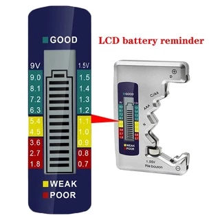 Kiprun เครื่องทดสอบแบตเตอรี่ดิจิตอลจอแสดงผล LCD AA/AAA/9 V/C/D/N 1.5 V ปุ่มเซลล์แบตเตอรี่ความจุตรวจสอบเครื่องตรวจจับความจุเครื่องมือวินิจฉัย
