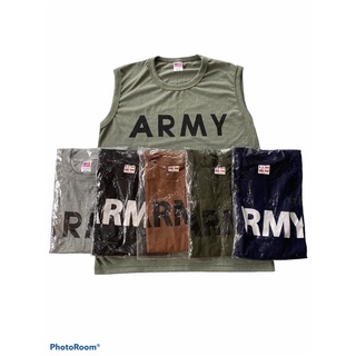 เสื้อเเขนกุด สกรีน ARMY