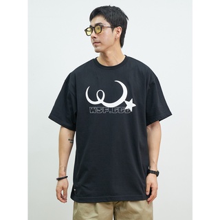 Wtaps เสื้อยืดแขนสั้น ผ้าฝ้าย พิมพ์ลายดวงดาว และดวงจันทร์ สําหรับผู้ชาย