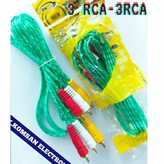 สาย RCA 3 ออก 3 ใช้นำสัญญาณภาพและเสียง สินค้าพร้อมส่ง