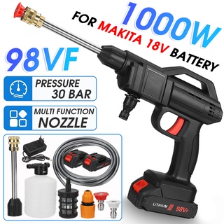 ปืนสเปรย์แรงดันสูงไร้สาย 98VF 1000W สําหรับแบตเตอรี่ Makita 18V