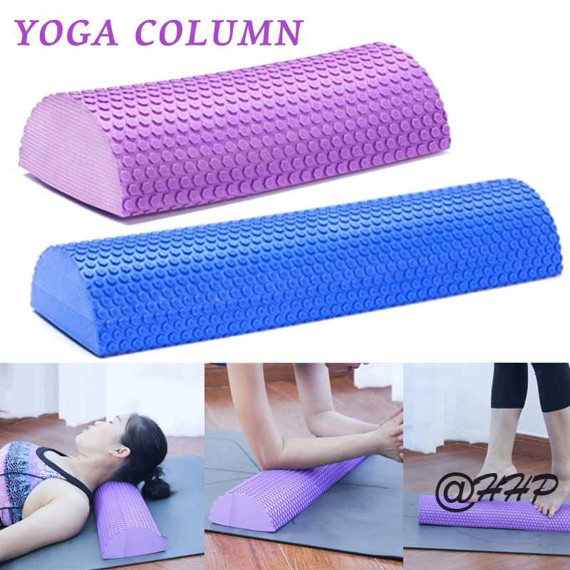 ✿ Half Round EVA Foam Roller Blocks Massage Balance Portable for Yoga Pilates Fitness ✿