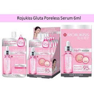 💗#ยกกล่อง6ซอง# โรจูคิส กลูต้าพอร์เลส เซรั่ม แบบซอง Rojukiss Gluta Poreless Serum💗