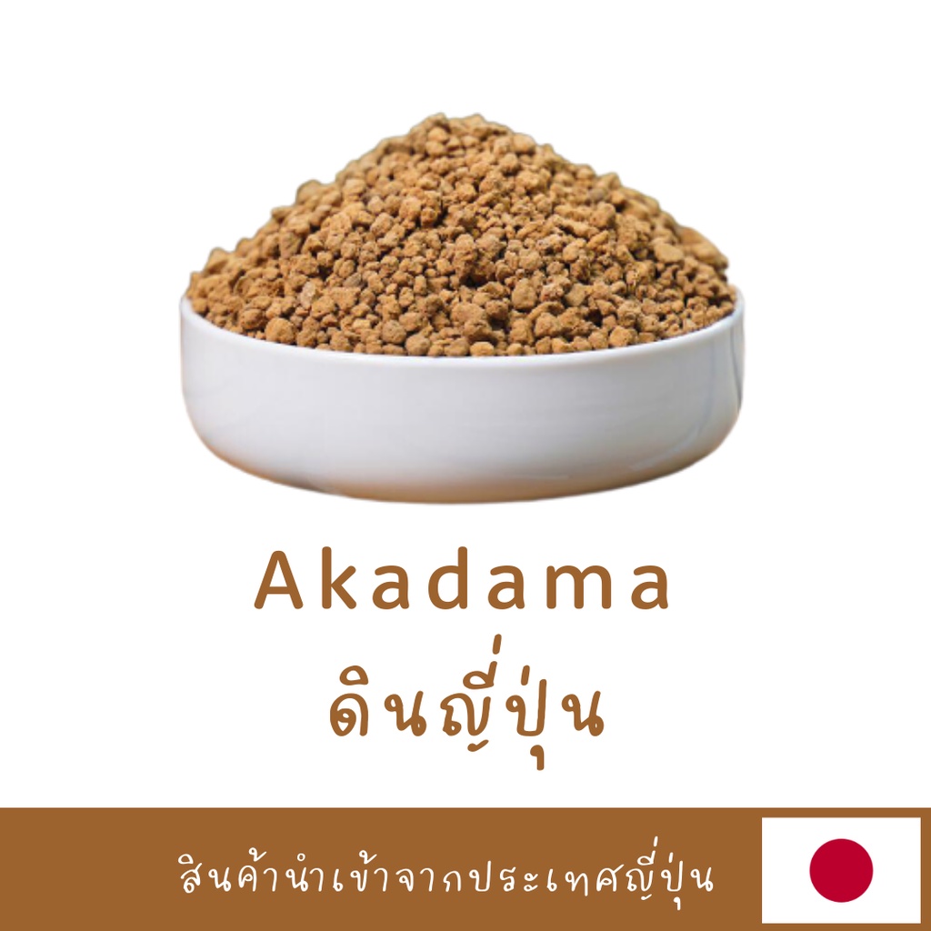 ดินญี่ปุ่น  Akadama อะคาดาม่า ดินภูเขาไฟ วัสดุปลูก นำเข้า