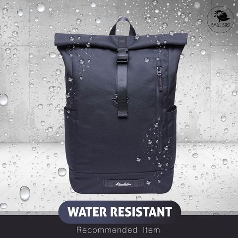 Bagsbird BM01 เป้สะพายหลังเคลือบกันน้ำ ซิปกันนํ้าช่องใส่โน๊ตบุ๊ครองรับ14 นิ้วขยายได้ 4นิ้ว