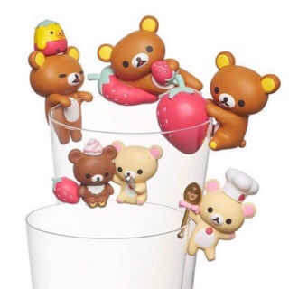 เกาะแก้ว Rilakkuma Strawberry Party งานญี่ปุ่น [ชุด 5 แบบ]