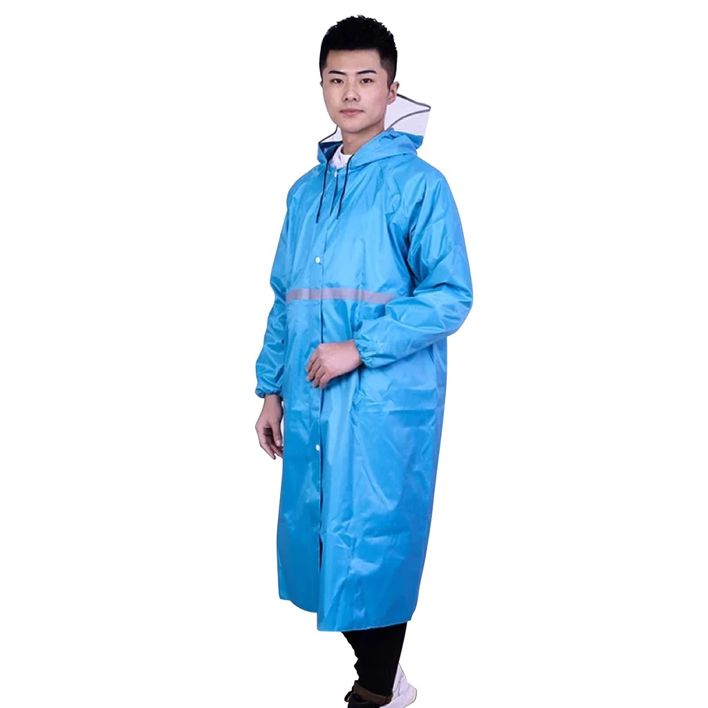 ชุดเสื้อโค้ทกันฝนมีแถบสะท้อนแสงแบบมีหมวก thumbnail 9