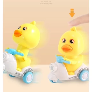 รวม ของเล่นไขลาน ไม่ต้องใช้ถ่าน ของเล่น เป็ดน้อยขี่รถ กดหัววิ่งได้ เป็ด scooter กบ ลูกเจี๊ยบ ไขลาน