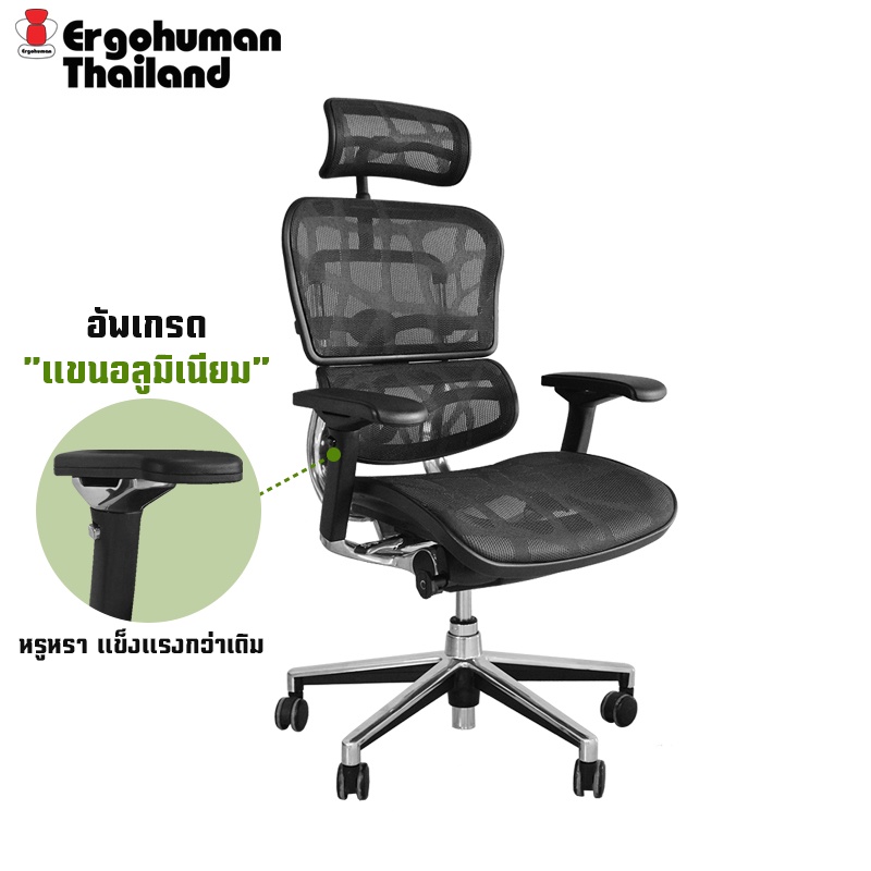 Ergohuman Thailand เก้าอี้เพื่อสุขภาพ รุ่น ERGOHUMAN2