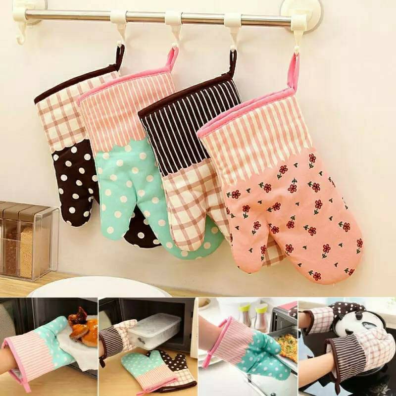 ถุงมือจับของร้อน (1ข้าง) ส่งแบบสุ่มลาย
