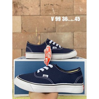 รองเท้าผ้าใบแฟชั่นแวน Vans of The Wall สี Jeans size (36-45)