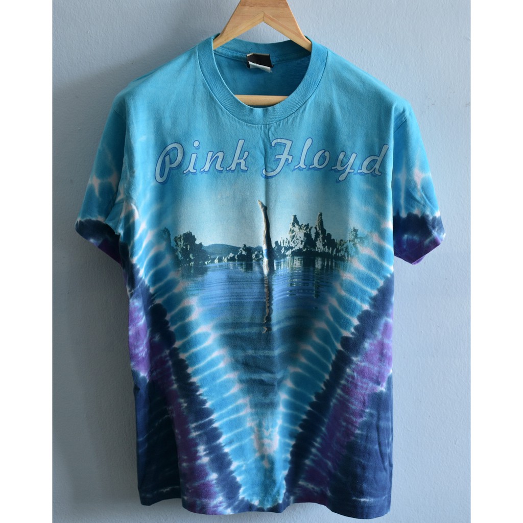 เสื้อวง Pink Floyd มัดย้อม Liquid Blue Made in USA Size M