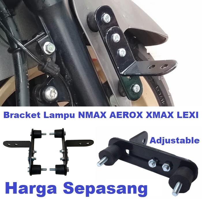 แบร็คเก็ตยึดไฟสปอตไลท์ LED แบบหนา สําหรับรถจักรยานยนต์ Yamaha NMAX AEROX XMAX LEXI