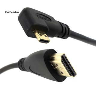 Cafs_ สายเคเบิล HDMI Type D ตัวผู้ 90 องศา เป็น HDMI 1.4 ตัวผู้ 1080P HDTV