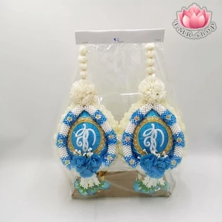 พานพุ่มมะลิ พานพุ่มสก.พานพุ่มวันแม่ มีตราสัญลักษณ์ เบอร์4/5/6/7/8 (((ราคา/คู่)))