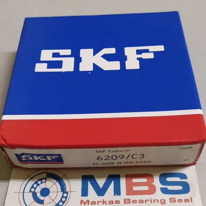 BEARING 6209 C3 ยี่ห้อ SKF ของแท้ 6209/C3