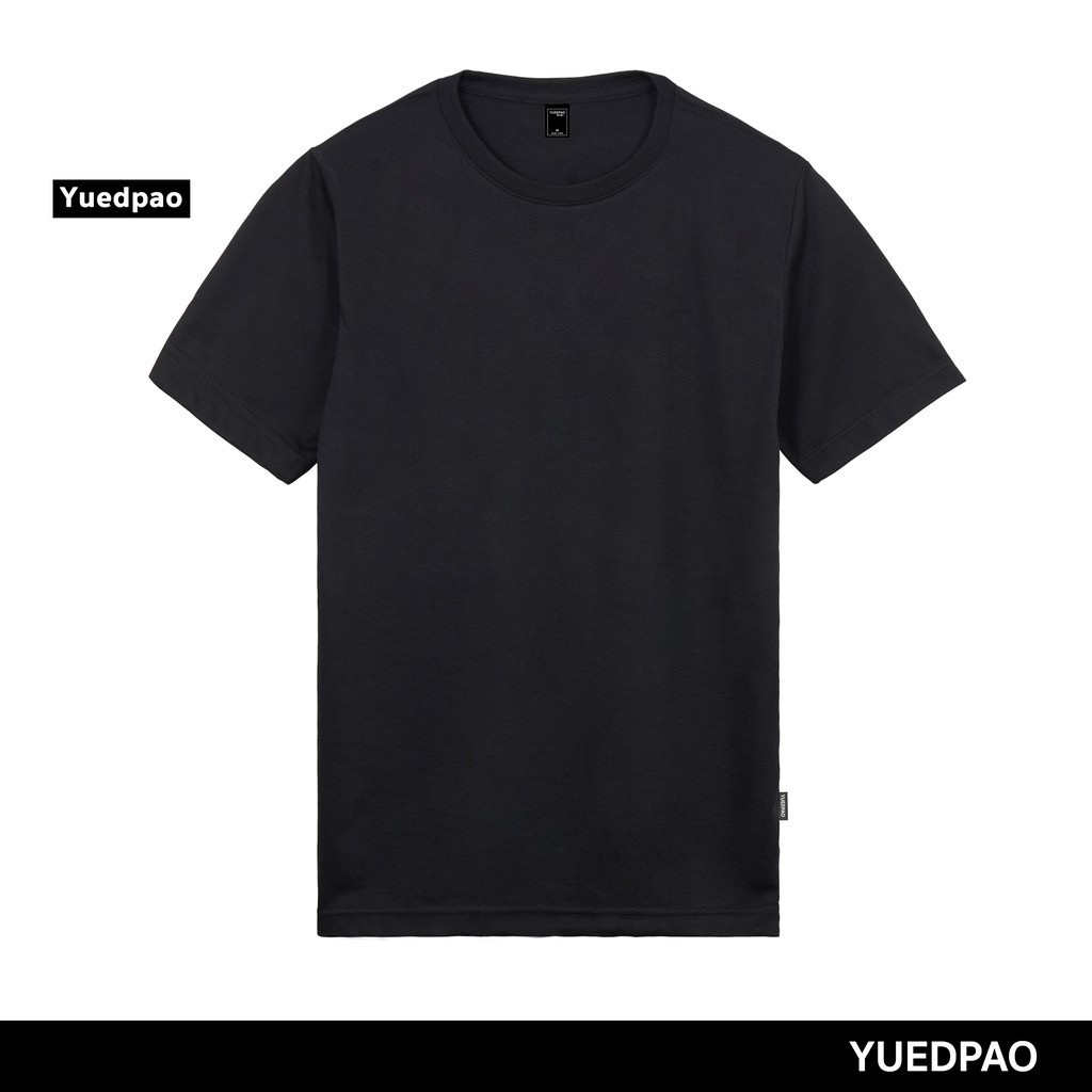 Yuedpao_cnx เสื้อยืดคอกลม ผ้านุ่มใส่สบาย เสื้อยืดสีพื้น คอกลม_สีดำ