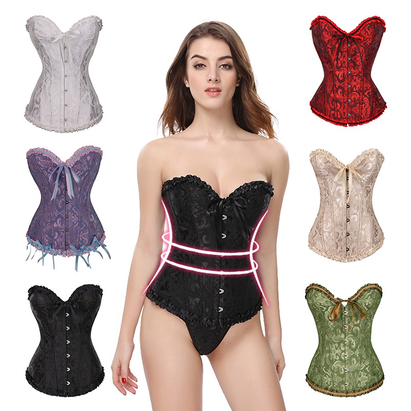 Wechery ชุดคอร์เซ็ท พลัสไซซ์ กระชับสัดส่วน ผูกเชือก เซ็กซี่ สําหรับปาร์ตี้