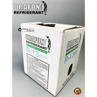 น้ำยา R134 ยี่ห้อ Orafon แท้100% ขนาด 3kg สารทำความเย็น รถยนต์ ตู้เย็น ตู้แช่ น้ำยาแอร์รถยนต์