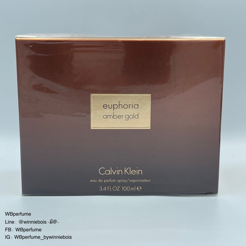 น้ำหอมแท้100% CK Euphoria amber gold 100ml edp women