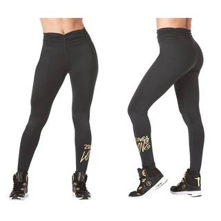 Zumba Love Ruched High Waisted Leggings (กางเกงเลคกิ้งออกกำลังกายซุมบ้าและโยคะ)