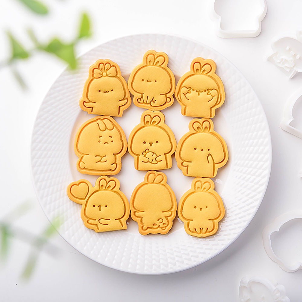 แม่พิมพ์ตัดคุ้กกี้ บิสกิต ลายการ์ตูนกระต่ายน่ารัก DIY สําหรับตกแต่งเค้ก เบเกอรี่ ฟองดองท์