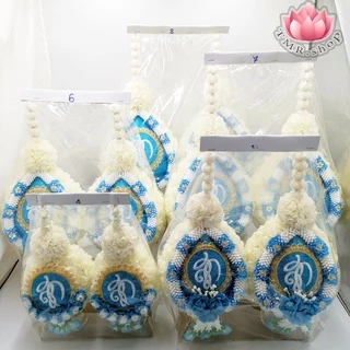 พานพุ่มมะลิ พานพุ่มสก.พานพุ่มวันแม่ มีตราสัญลักษณ์ เบอร์4/5/6/7/8 (((ราคา/คู่)))