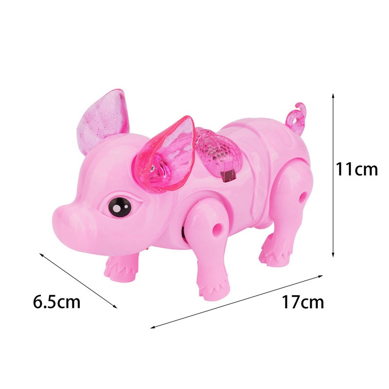 Fun Pig Electronic Toys Girls Birthday Kids Flash Walk Run Interactive ...