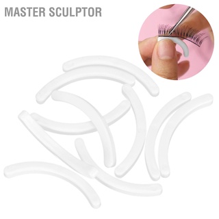 Master Sculptor 10 ชิ้น แถบแสดงขนตาปลอม โชว์ขนตาปลอม เครื่องมือต่อขนตา อุปกรณ์เสริม