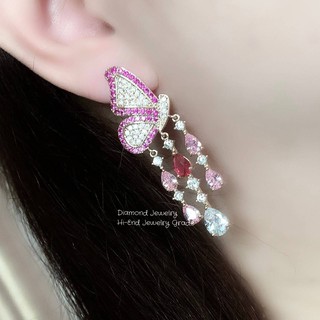 Diamond Earring งานเพชร CZ แท้ งานสวยมว้ากกกกกถึงมากที่สุดคะ รุ่นนี้แนะนำเลยค่ะ เพชรเยอะ