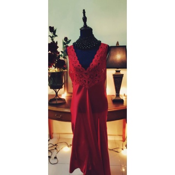 SEXY SLEEPWEAR PYJAMAS SLEEVELESS DRESS (LOCK DAALM LIVE)
