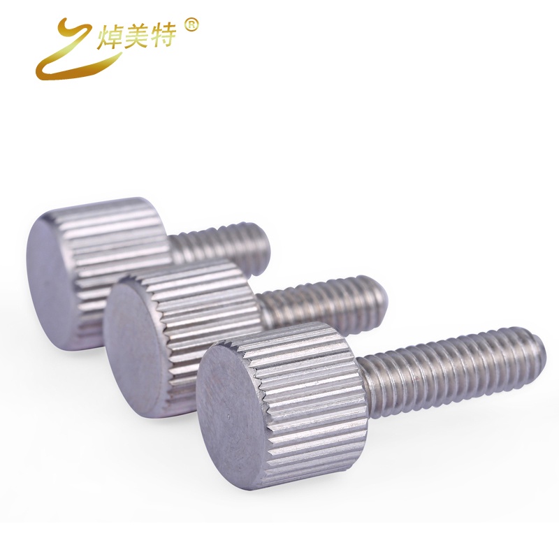 [M2 M2.5 M3 M4] สกรูมือกลมสแตนเลส สกรูหัวแบน Knurled สกรูมือหัวใหญ่ สกรู
