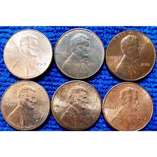 เหรียญ​สหรัฐอเมริกา​ USA,1​ Cent,(Lincoln)​, ปี 2010-2019, เลือกปีได้,ใช้​แล้ว,#​626